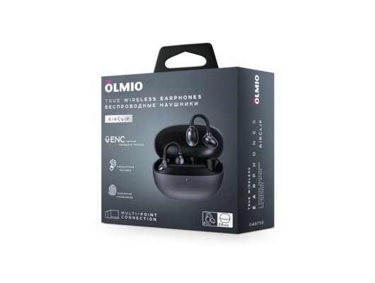 Гарнитуры TWS стерео OLMIO TWE-030 AirClip Черные